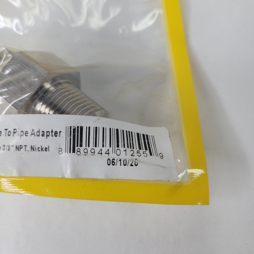 JEGS 105106 Nickel Straight Flare Fitting - Picture 3 of 4